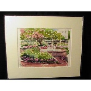 Vintage Patricia Friedman Signed Watercolor Print